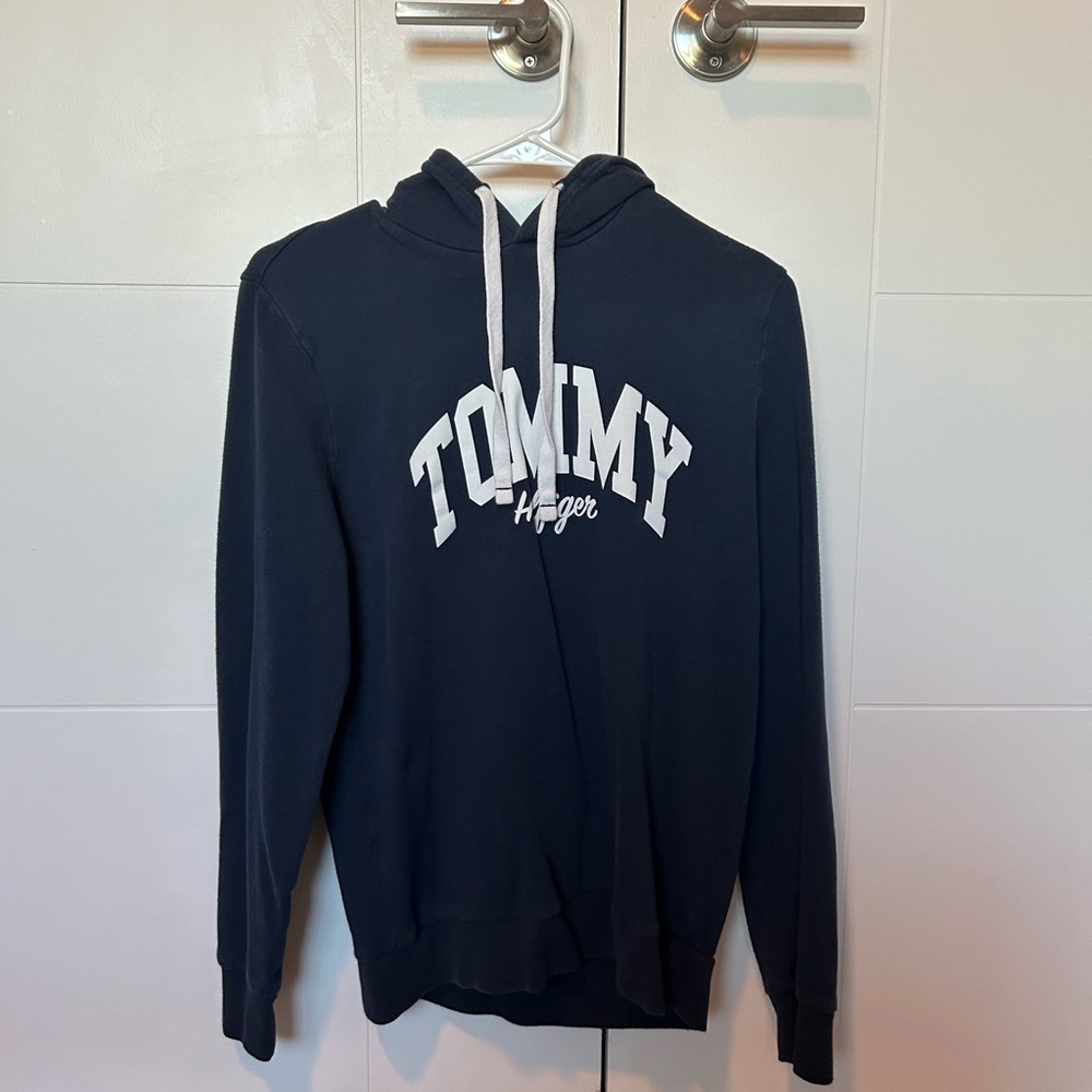 Tommy Hilfiger Men's Navy Blue Hoodie Sweatshirt
